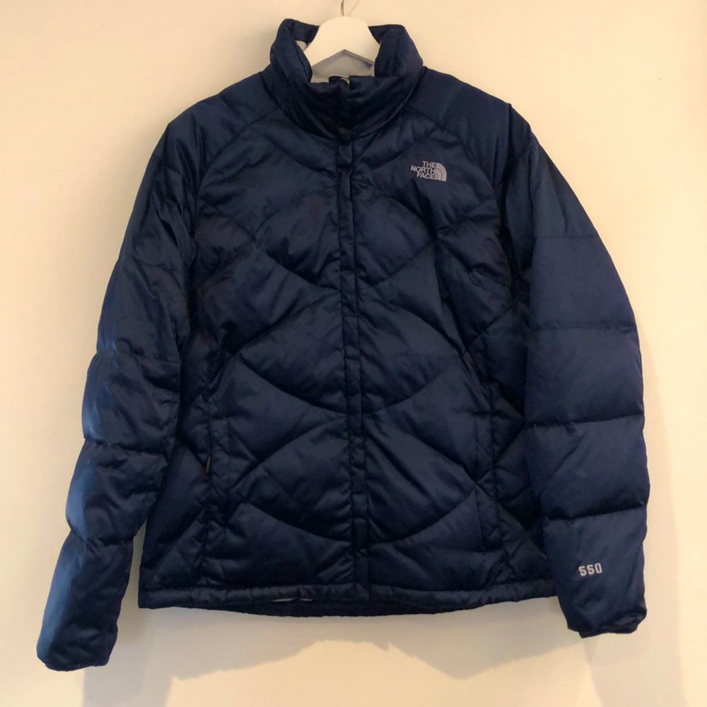 The North Face Down 550 Navy Blue Parka